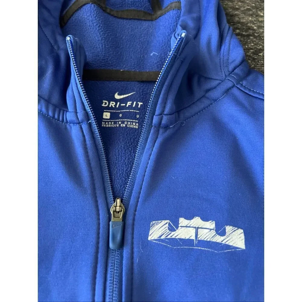 Nike LeBron James Dri-FIT Blue Hoodie youth medium